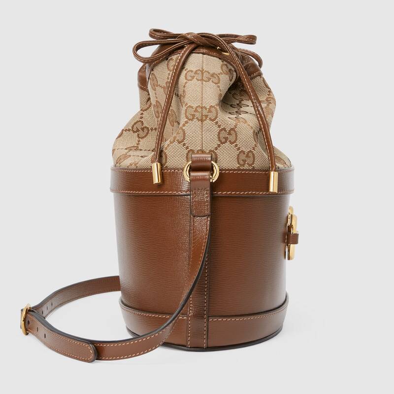 Gucci Horsebit 1955 Bucket Bag Shoulder Bag 602118 Brown